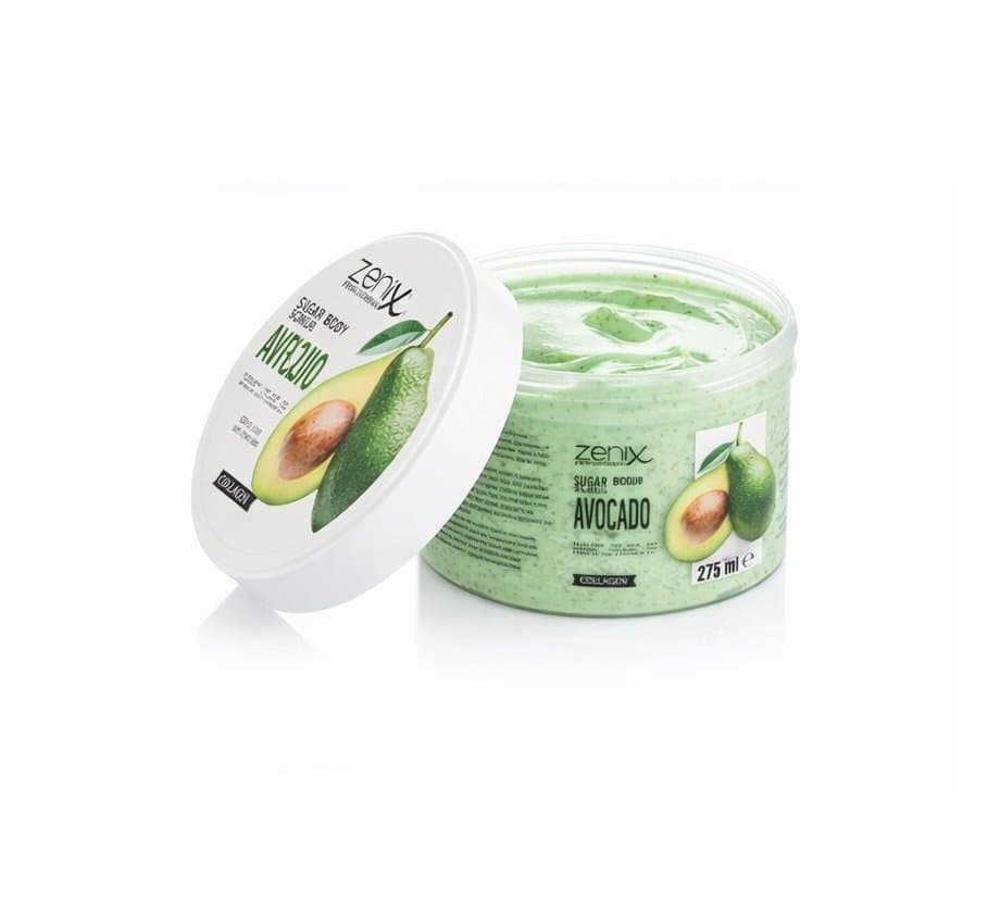 اسکراب پوست زنیکس Zenix لایه‌بردار ملایم حاوی کلاژن و عصاره آووکادو ، حجم 275ML