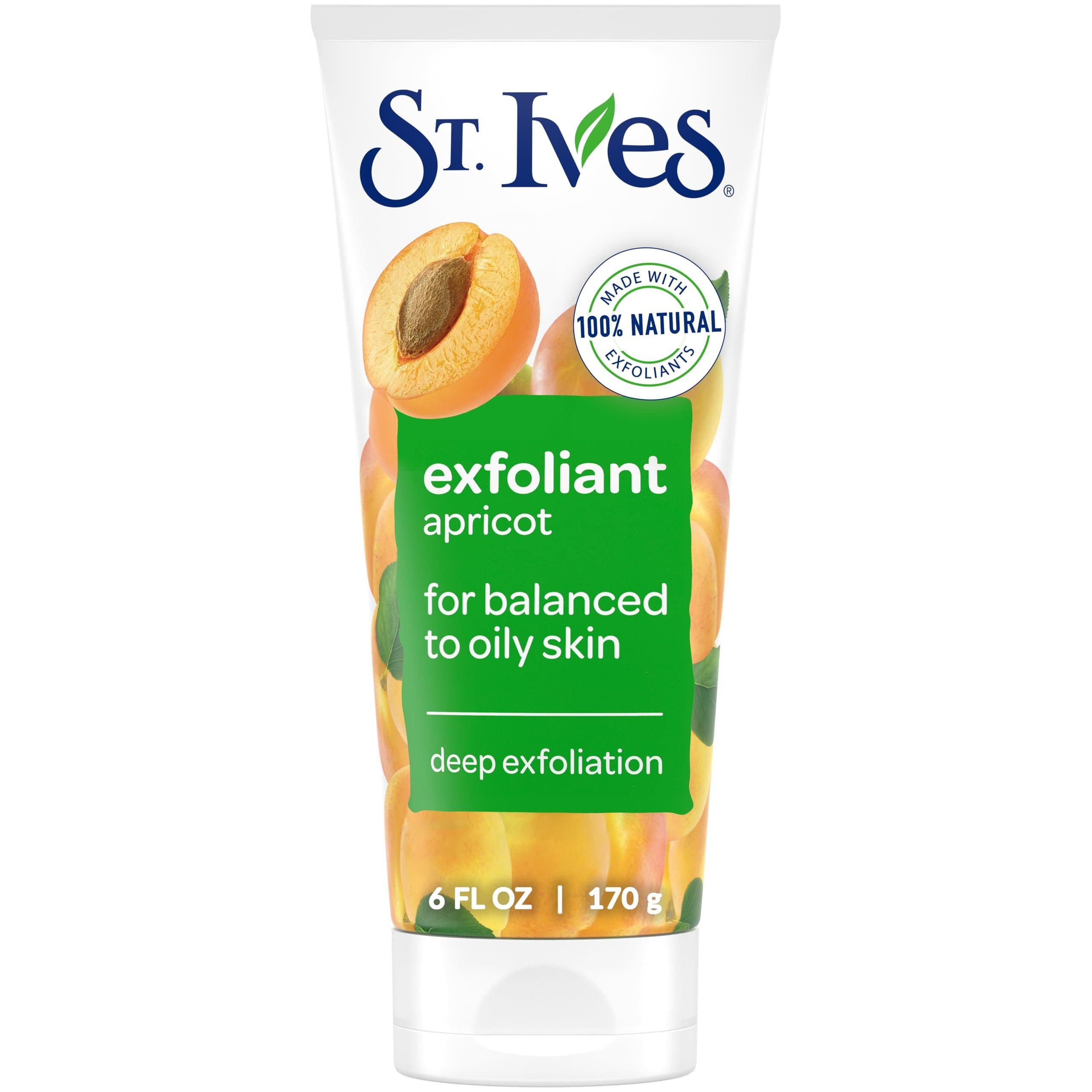 اسکراب صورت اس‌تی‌ایوز ST-Ives سری Exfoliant افزایش شادابی و لطافت پوست حاوی عصاره زردآلو، حجم 170ML