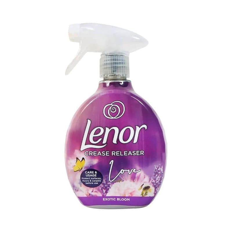 اسپری ضد چروک و خوشبو کننده لباس لنور LENOR، رایحه شکوفه عجیب غریب و سوسن مهتاب، حجم 500ML