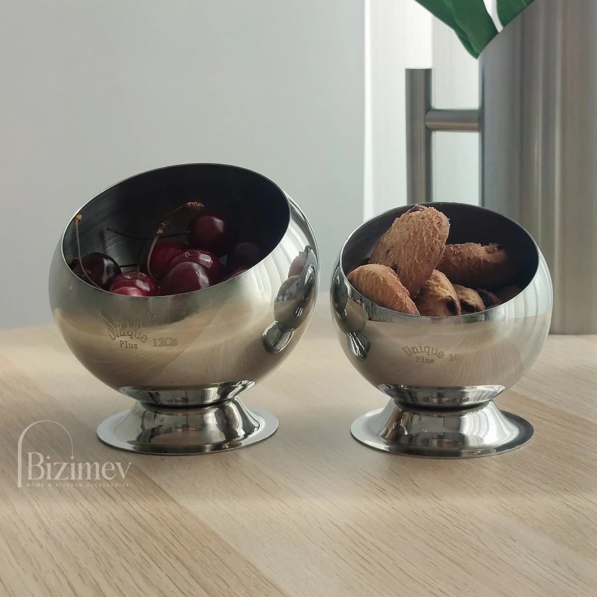 کاسه مورب پایه دار استیل — تصویر ۷