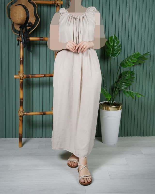 سارافون نخی ململ ساده U7577 — تصویر ۶