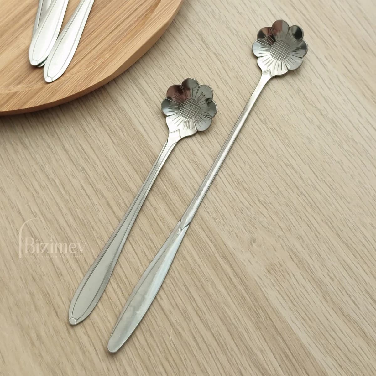 قاشق شربت خوری طرح گل — تصویر ۴