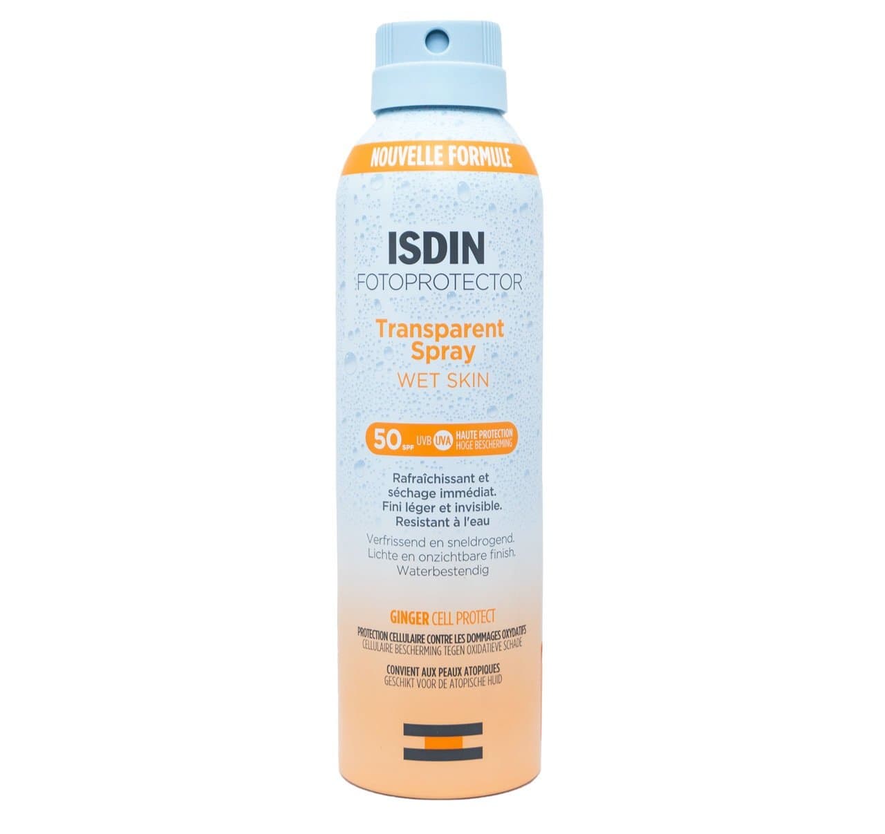 اسپری ضد آفتاب بدون رنگ ایزدین ISDIN مدل SPF 50 مناسب پوست بدن، حجم 200ML
