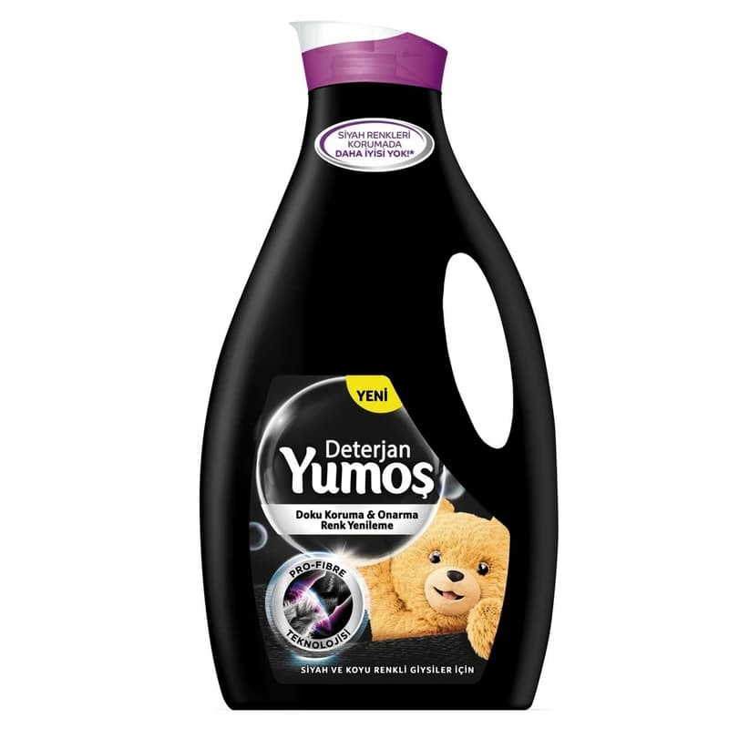 مایع لباسشویی یوموش Yumos مدل Renk Yenileme مناسب لباس مشکی و احیا کننده لباس های تیره، حجم 2520ML