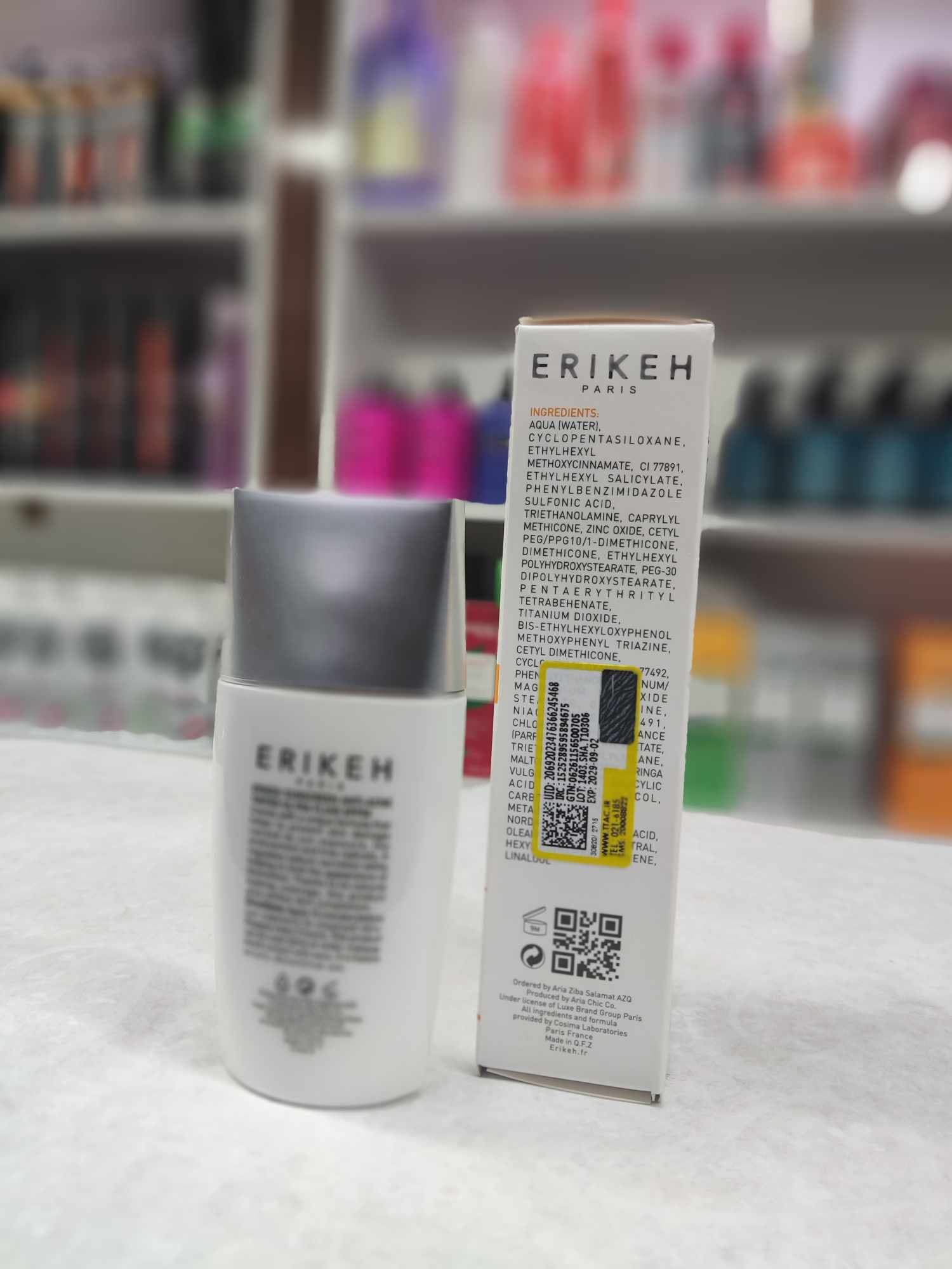 فلوئید ضد آفتاب اریکه SPF50 بژ طبیعی — تصویر ۴
