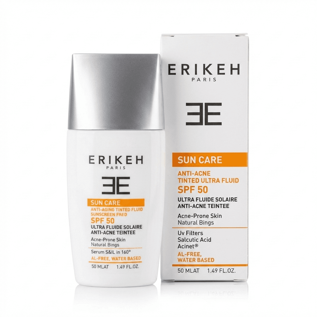 فلوئید ضد آفتاب اریکه SPF50 بژ طبیعی — تصویر ۲