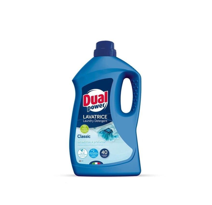 مایع لباسشویی دوآل Dual Power مناسب لباس سفید و رنگی رایحه ملایم، حجم 2 لیتر