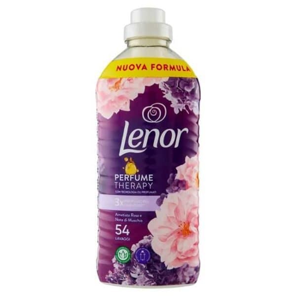 مایع نرم کننده و خوشبو کننده لباس لنور Lenor، رایحه یاقوت ارغوانی و رز صورتی، حجم 1134ML