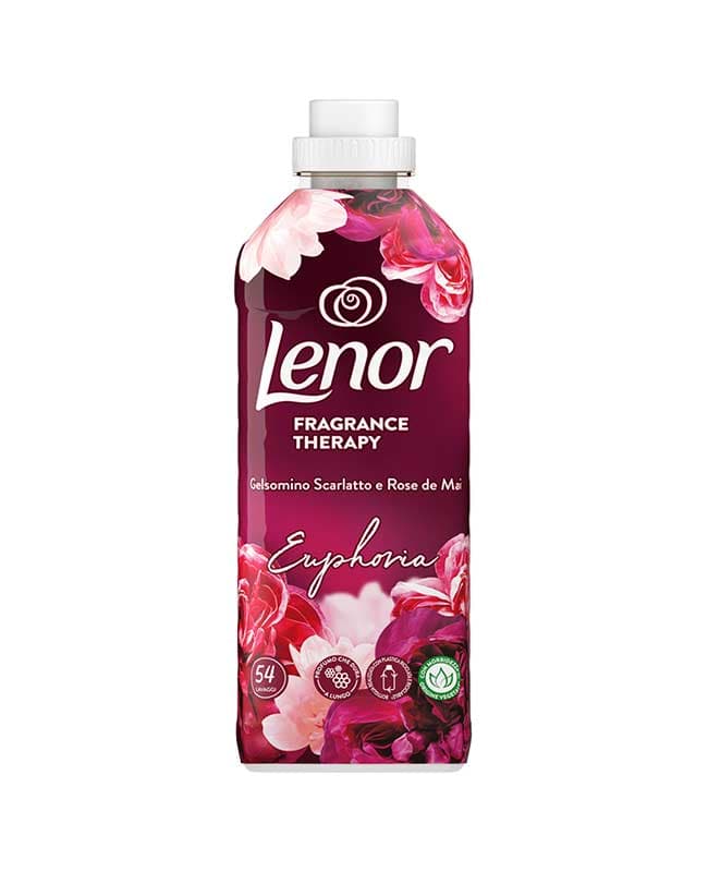 مایع نرم کننده و خوشبو کننده لباس لنور Lenor، رایحه گل یاس سرخ و رز نادر اردیبهشت ماه، حجم 1134ML