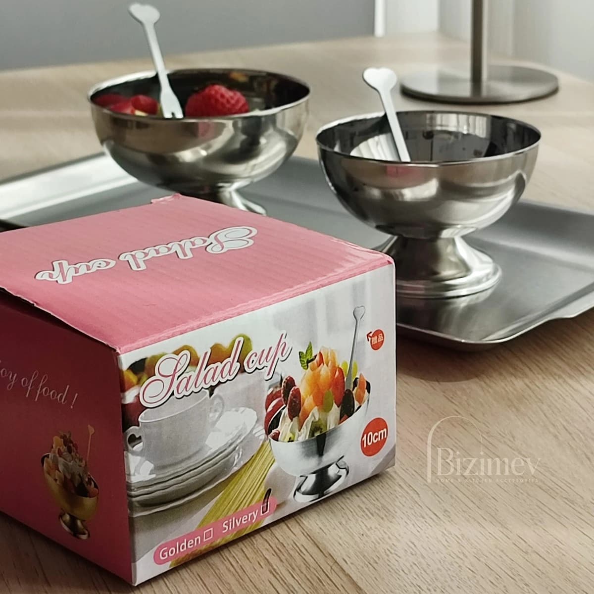 جام پایه کوتاه استیل — تصویر ۵