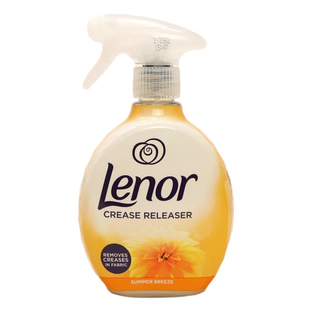 اسپری ضد چروک و خوشبو کننده لباس لنور LENOR، رنگ زرد رایحه نسیم تابستان، حجم 500ML — تصویر ۳