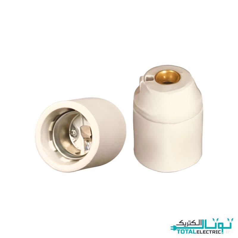 سرپیچ آویز دو تکه راکورد پلاستیکی E27 پارت الکتریک کد 9072