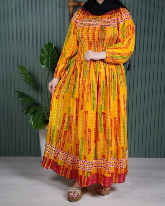پیراهن بلند قواره بزرگ باران SH7299 — تصویر ۱۱