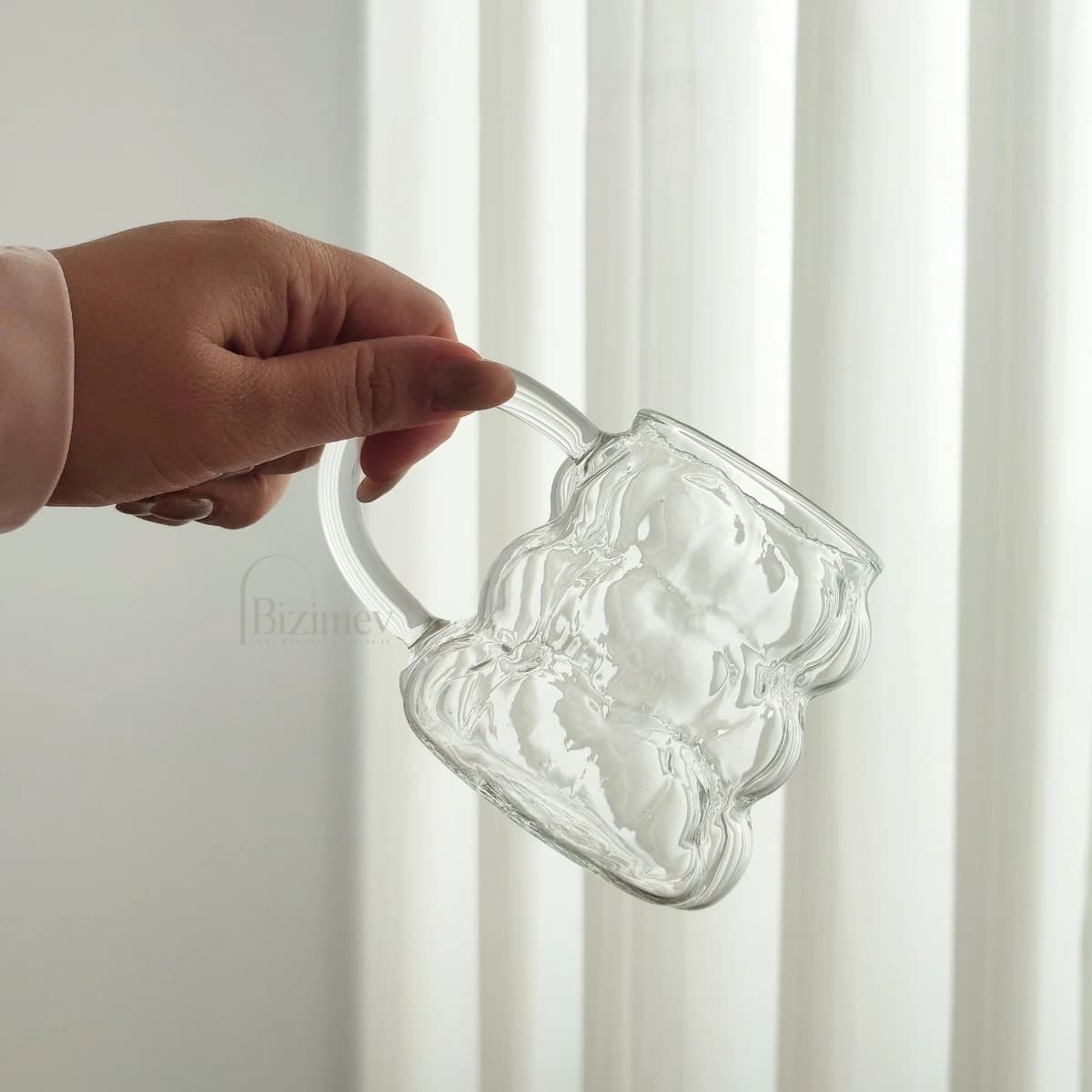 ماگ پیرکس حبابی دسته دار