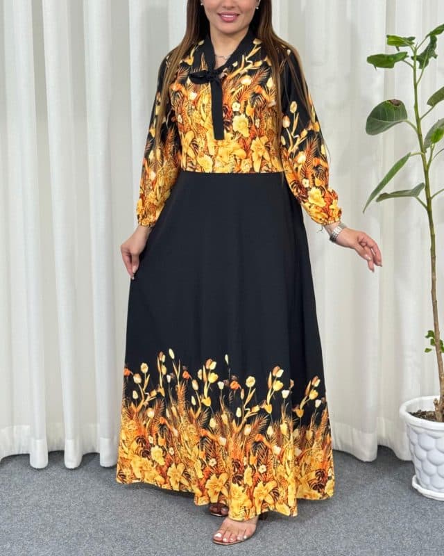 ساحلی حاشیه دار مشکی ملکه 7523 — تصویر ۳