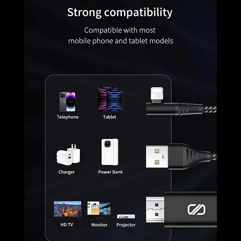 کابل تبدیل لایتنینگ به HDMI اسلیکتو مدل SHC-01 — تصویر ۶
