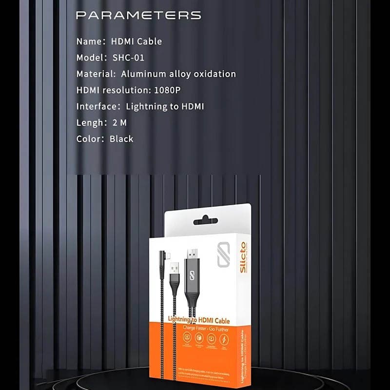 کابل تبدیل لایتنینگ به HDMI اسلیکتو مدل SHC-01 — تصویر ۷