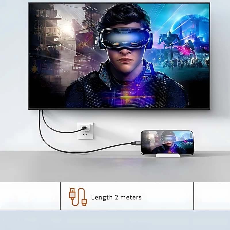 کابل تبدیل USB-C به HDMI اسلیکتو مدل SHC-02 — تصویر ۵