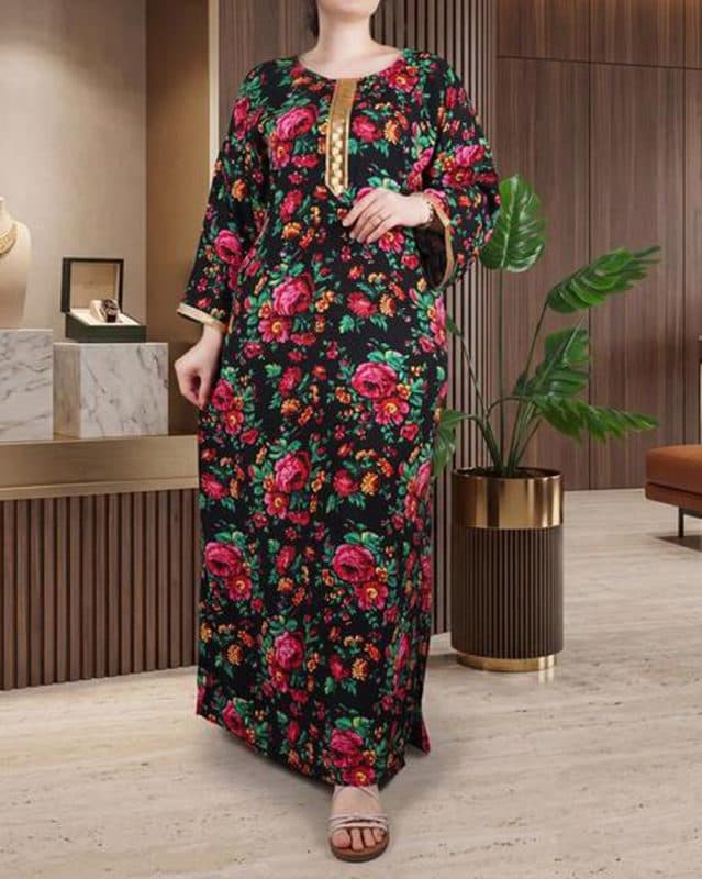 ساحلی کتیبه طلایی گل درشت E7496 — تصویر ۷