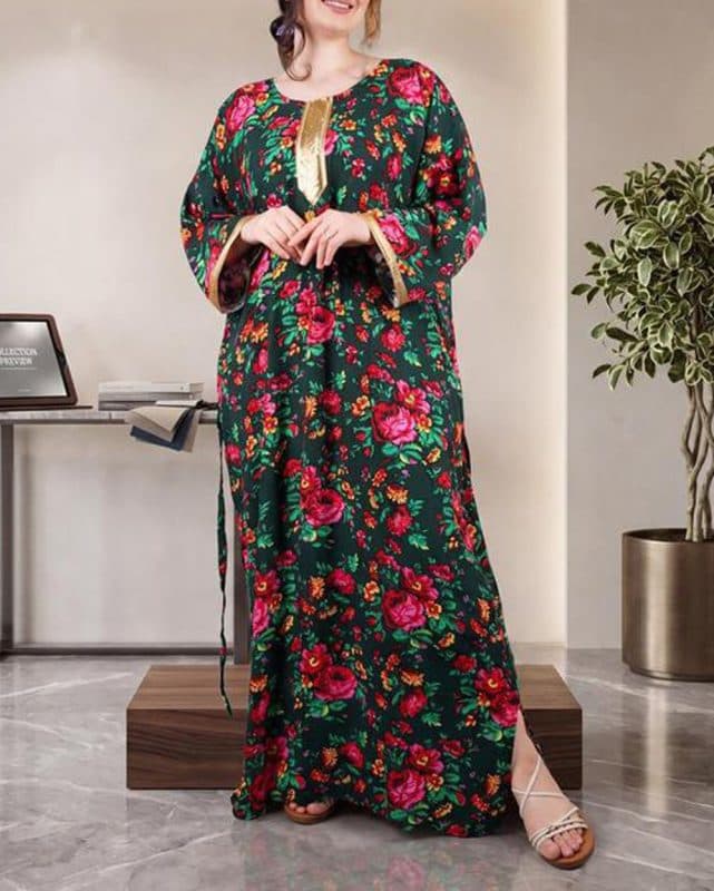 ساحلی کتیبه طلایی گل درشت E7496 — تصویر ۶