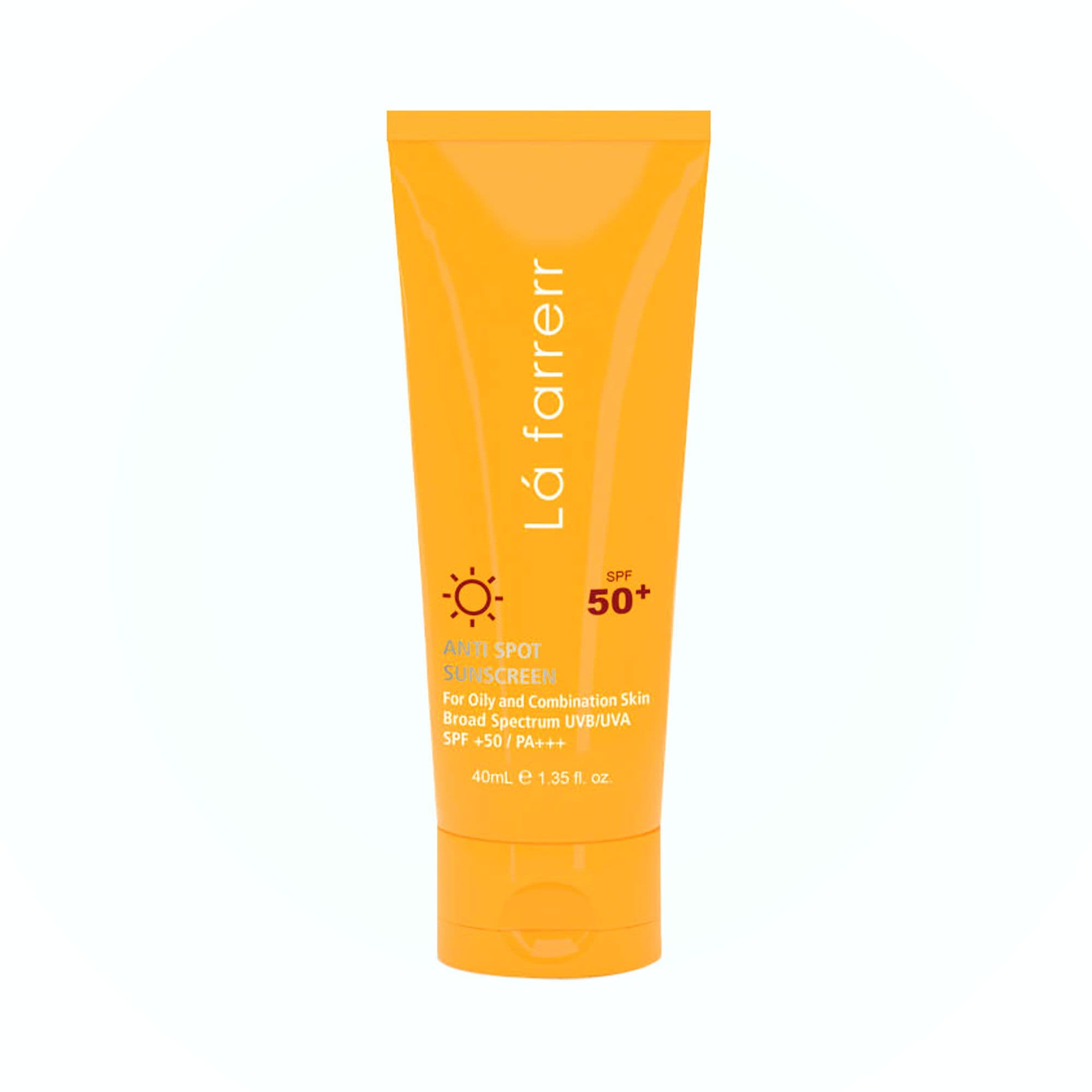 ضدآفتاب بی رنگ spf 50 لافارر مخصوص پوست چرب — تصویر ۲