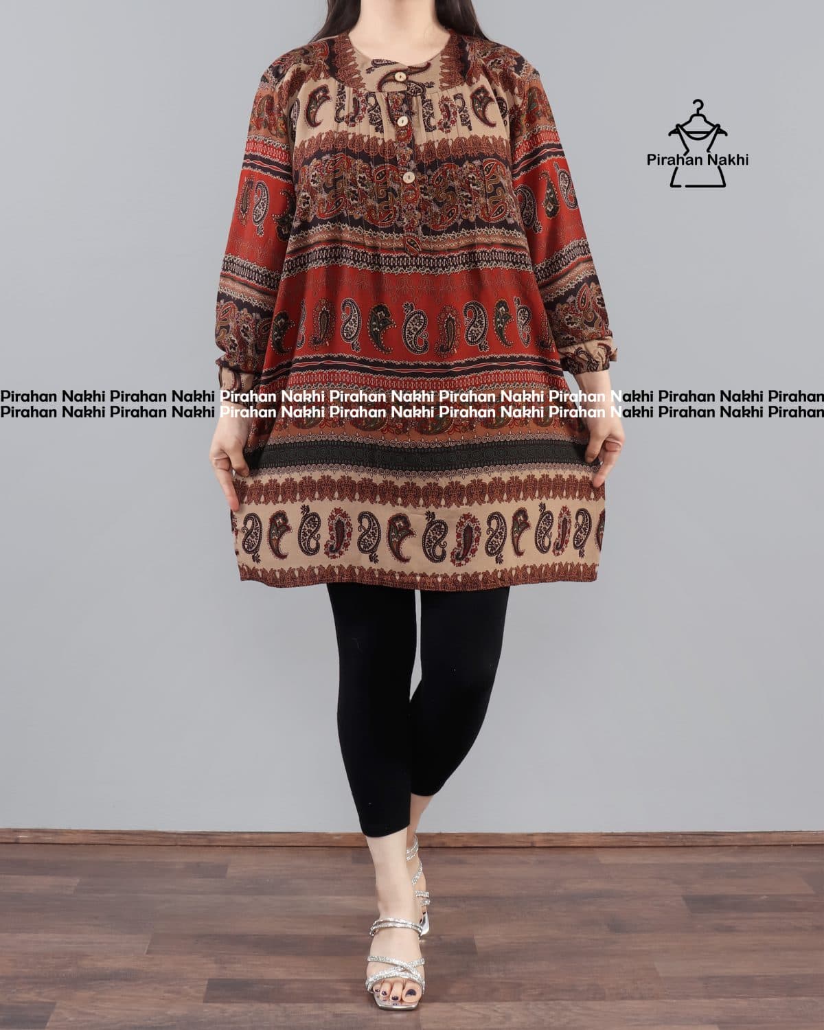 تونیک سنتی بیگ سایز اندونزی M617 — تصویر ۸