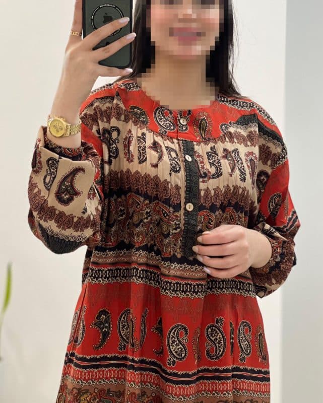 تونیک سنتی بیگ سایز اندونزی M617 — تصویر ۴