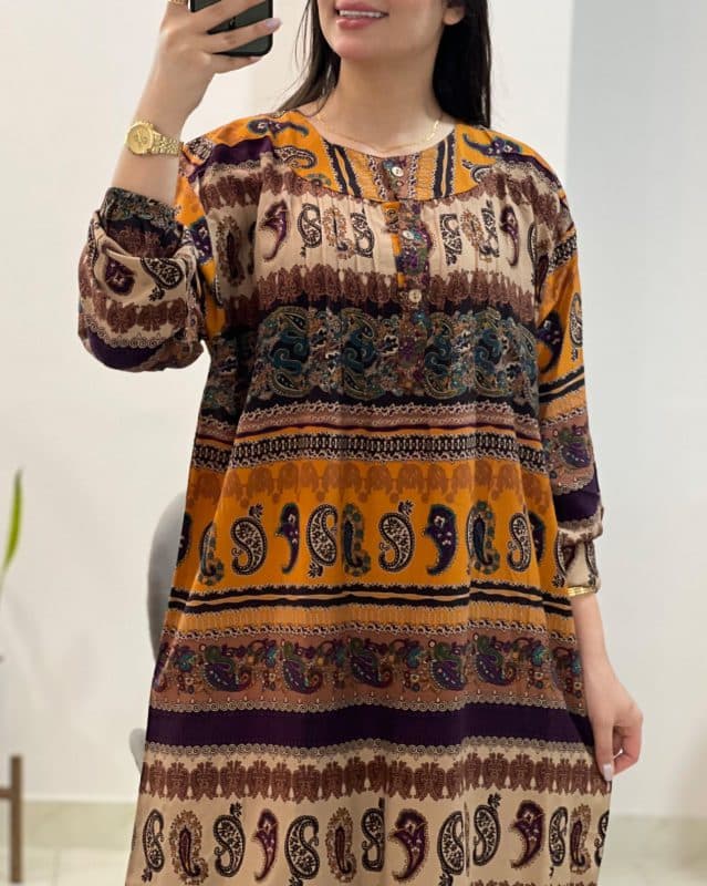 تونیک سنتی بیگ سایز اندونزی M617 — تصویر ۵