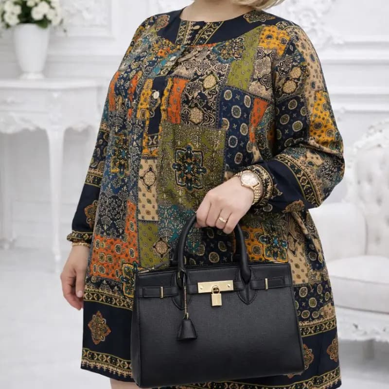 تونیک بیگ سایز اندونزی چهل تیکه (M417)7399 — تصویر ۷