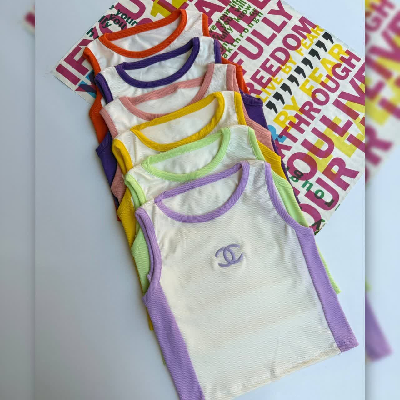 تاپ گلدوزی شنل عمده (پک 6 عددی) — تصویر ۵