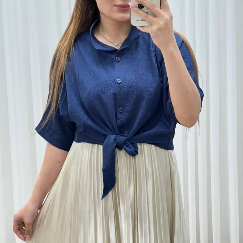 شومیز گره ای ینزی 7469