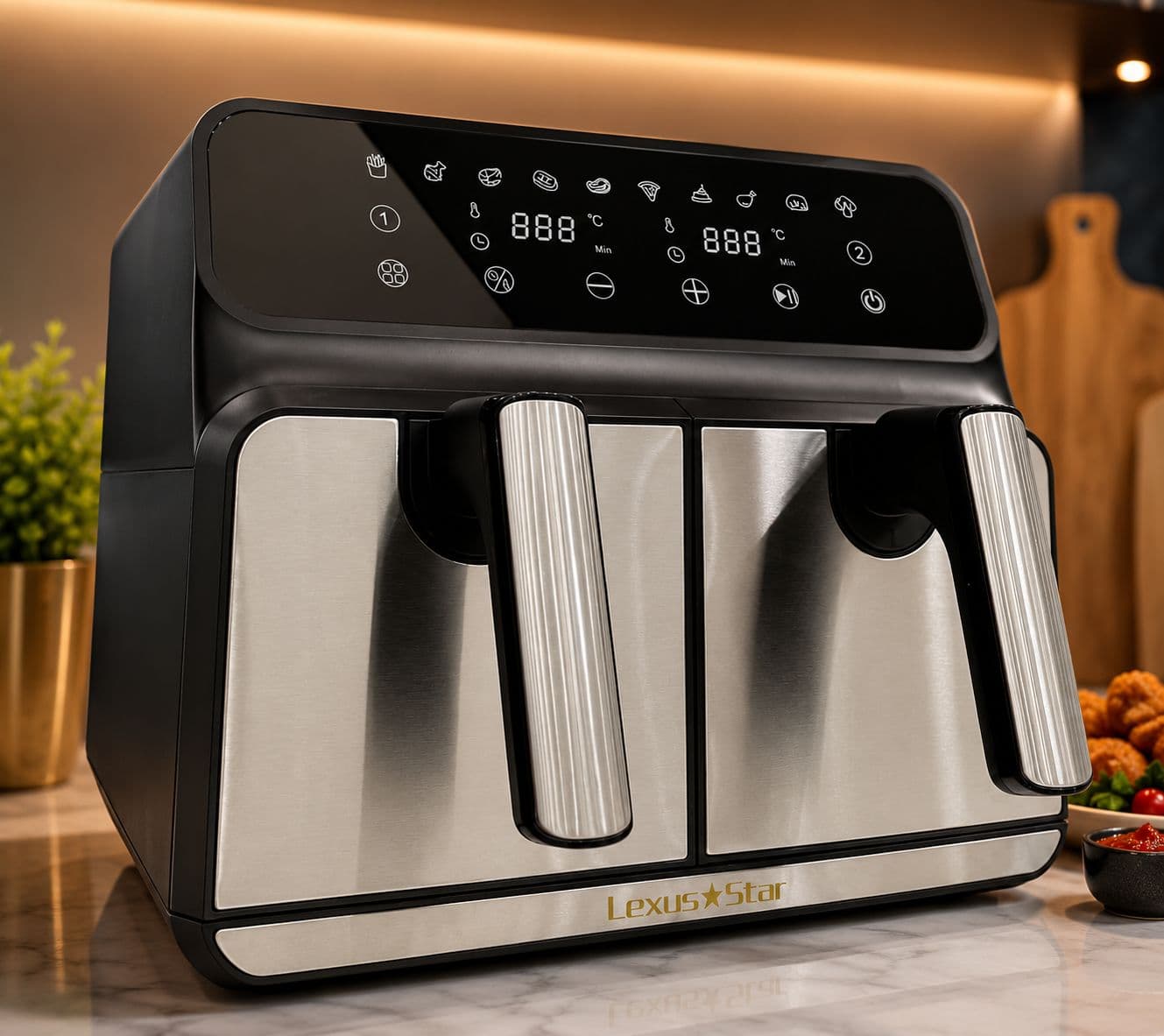 سرخ کن بدون روغن لکسوس استار بدون 9559 ظرفیت ۸ لیتر
