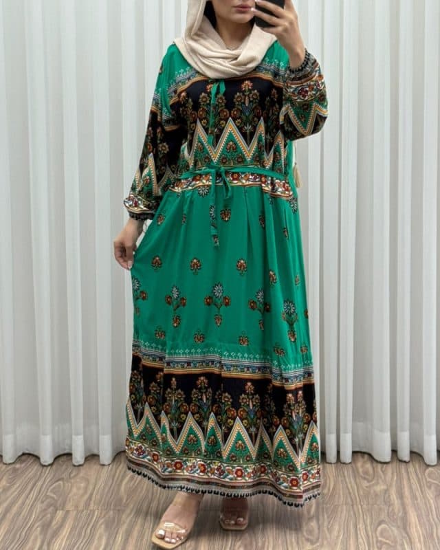 ساحلی بلند نخی حاشیه دار دورنا R7439
