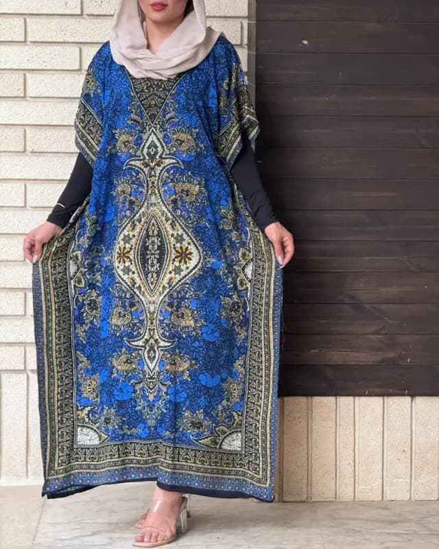 پیراهن پانچ سیلک هندی SH7011 — تصویر ۱۰