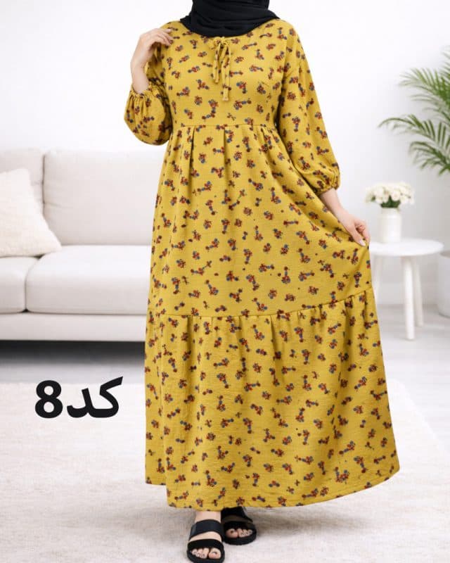 پیراهن ساحلی پفکی E7413 — تصویر ۹