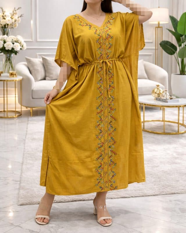 ساحلی پانچ گلدوزی هندی رونیس 7402 — تصویر ۴