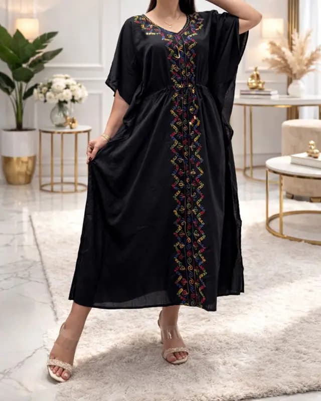 ساحلی پانچ گلدوزی هندی رونیس 7402 — تصویر ۱۰