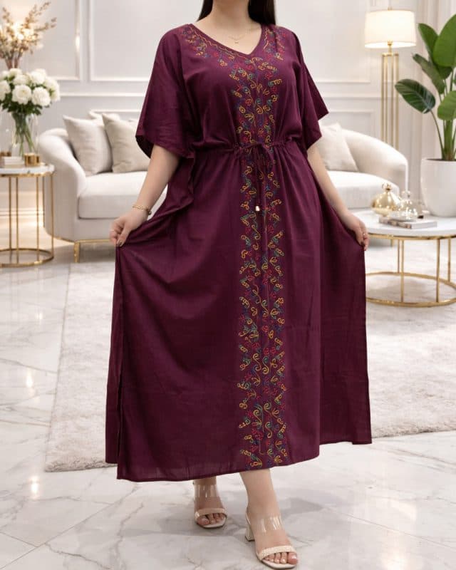 ساحلی پانچ گلدوزی هندی رونیس 7402 — تصویر ۸