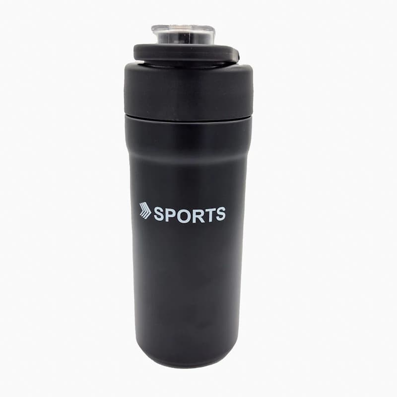 قمقمه فلزی ورزشی مدل 680Sports میلی لیتر | قمقمه نی‌دار حرفه‌ای با درب قفلی و لبی دوگانه | دستگیره دار — تصویر ۸