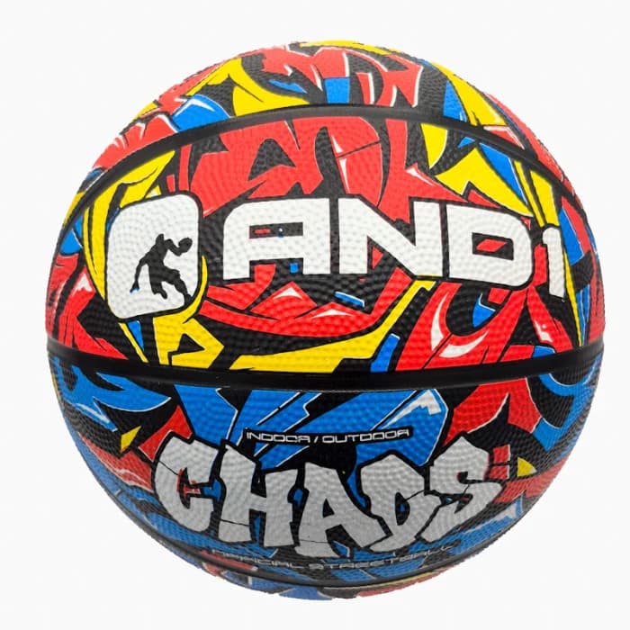توپ بسکتبال اند وان (AND1) مدل Chaos | توپ لاستیکی سایز ۷ مخصوص سالن و فضای باز