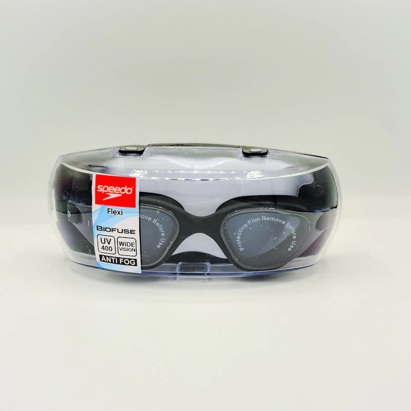 عینک شنا اسپیدو (Speedo) مدل Biofuse Flexi کد 530 | دید عریض (Wide Vision)، لنز ضدبخار (Anti-Fog)،فیلتر UV400 و بند سیلیکونی قابل تنظیم — تصویر ۹