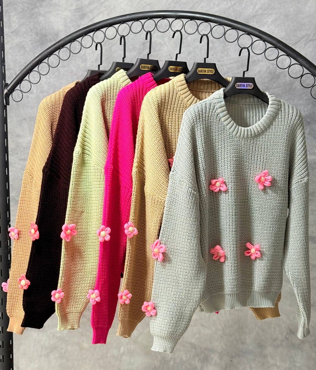 بلوز بافت شکوفه ای (عمده) — تصویر ۳