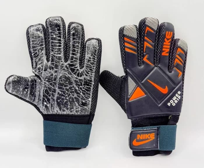 دستکش دروازه‌بانی پسرانه نایکی (Nike Power Grip) | کف چرم ضد لغزش دانه‌دار با پارچه تنفسی و مچ‌بند چسبی — تصویر ۸