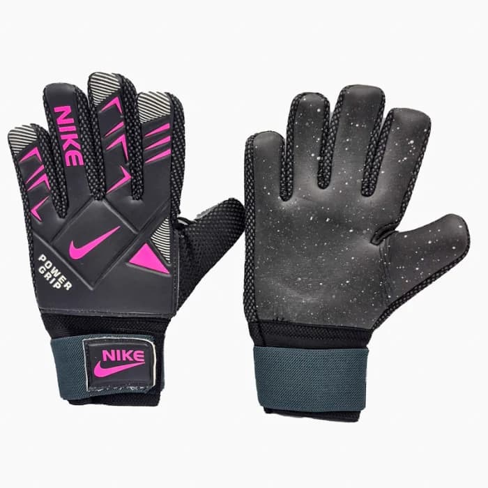 دستکش دروازه‌بانی پسرانه نایکی (Nike Power Grip) | کف چرم ضد لغزش دانه‌دار با پارچه تنفسی و مچ‌بند چسبی — تصویر ۵
