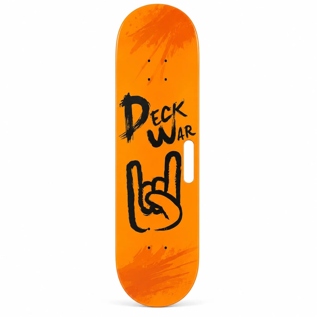 اسکیت بورد دک‌وار (Deckwar) مدل 31 اینچ طرح نارنجی راک | اسکیت بورد چوبی ۷ لایه افرا با دستگیره حمل اختصاصی — تصویر ۲
