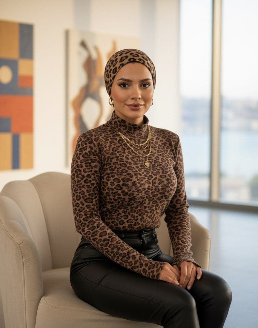 بلوزیقه ایستاده فینگردار پلنگی(عمده) — تصویر ۸
