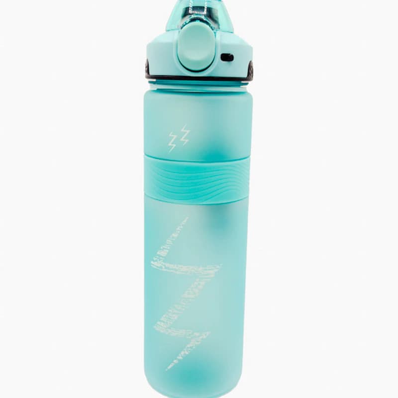 قمقمه ورزشی ۱ لیتری ایون (EYUN) کد 936 | قمقمه مات طرح صاعقه با درب قفلی و نوار سیلیکونی — تصویر ۷