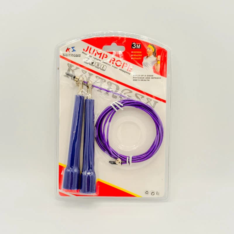 طناب کراسفیت سرعتی سیمبکسلی KUARGSU | طناب طنابزنی ۳ متری حرفهای با قابلیت تنظیم طول — تصویر ۴