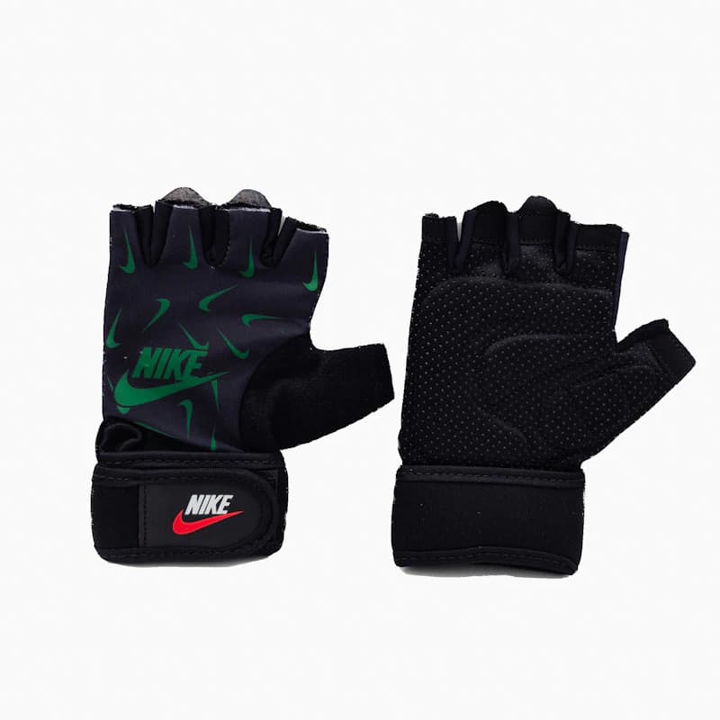 دستکش بدنسازی زنانه نایک NIKE مدل حرفه‌ای | کف برزنتی ضد لغزش و مچ‌بند دار قابل تنظیم — تصویر ۳