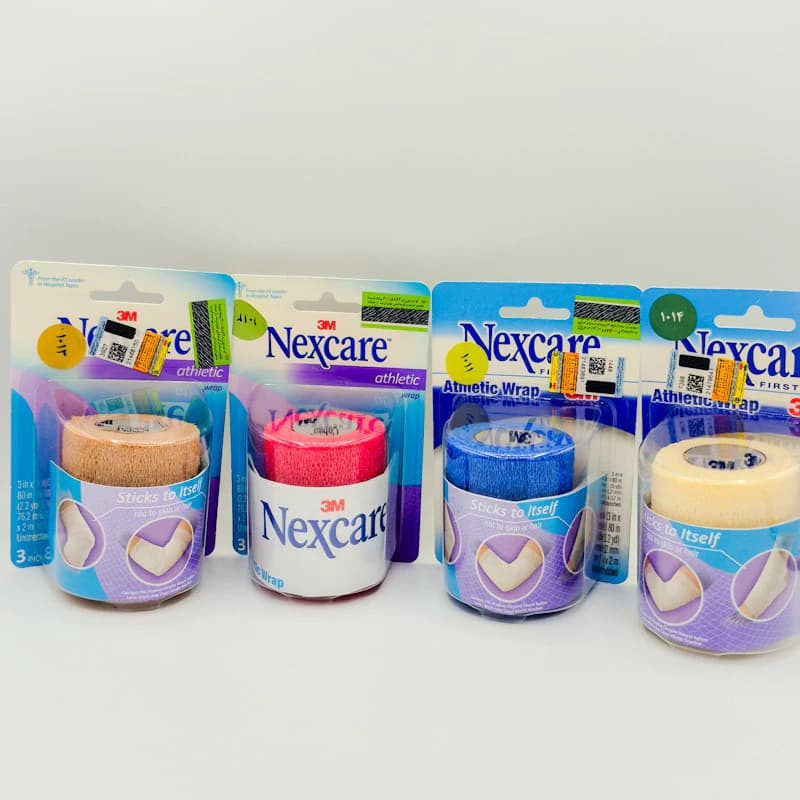 باند خودچسب ورزشی تری ام Nexcare مدل Athletic Wrap عرض ۷.۶ سانتی‌متر | چسب محافظ آسیب‌دیدگی 3M
